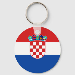 Croatian Flag Key Ring