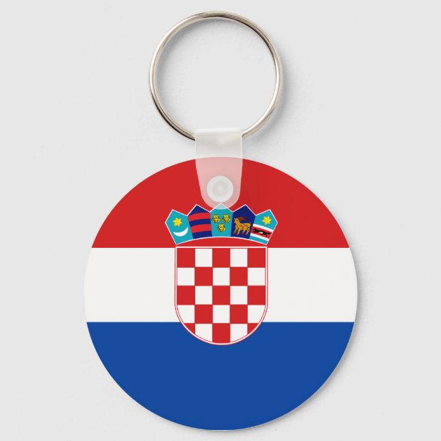 Croatian Flag Key Ring (Front)