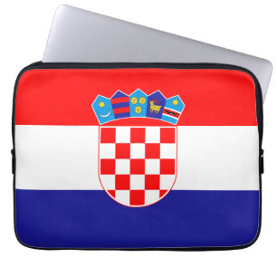 Croatian Flag Laptop Sleeve