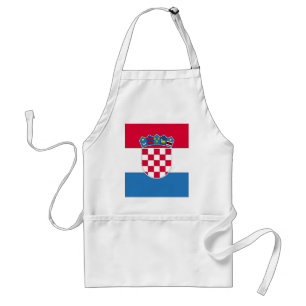 Croatian Flag or Flag of Croatia Standard Apron