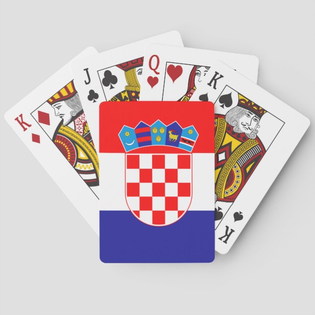 Croatian flag playing cards (Back)
