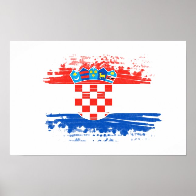 Croatian flag poster (Front)