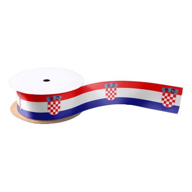 Croatian flag ribbon satin ribbon (Spool)