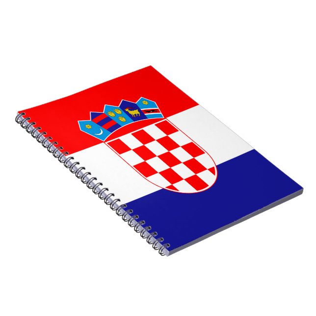 Croatian flag spiral notebook (Right Side)