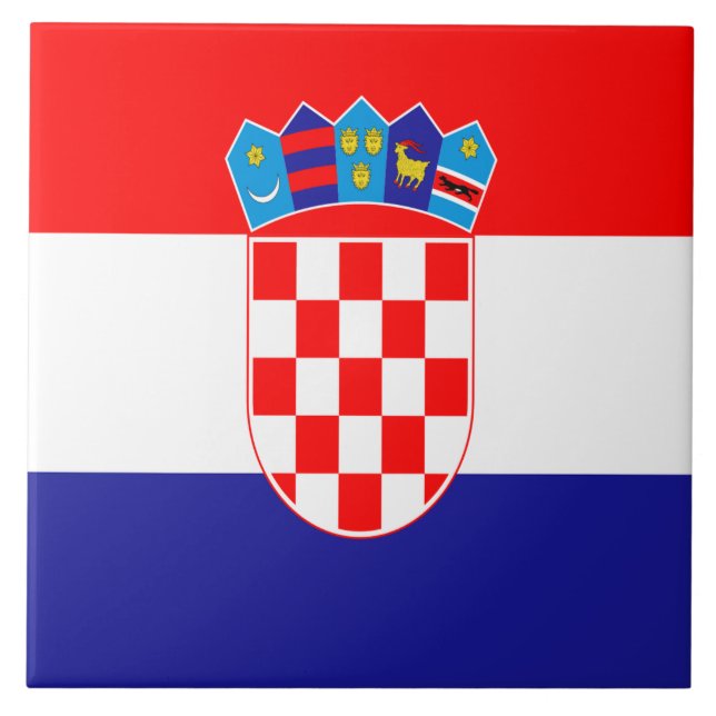 Croatian flag tile (Front)