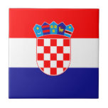 Croatian Flag Tile<br><div class="desc">The national flag of Croatia.</div>