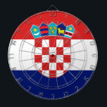 Croatian flag - Trobojnica Dartboard<br><div class="desc">Croatian flag - Trobojnica</div>