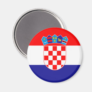 Croatian Flag With Coat of Arms Magnet
