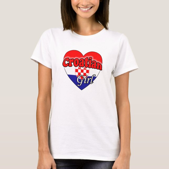 Croatian Girl T-Shirt (Front)