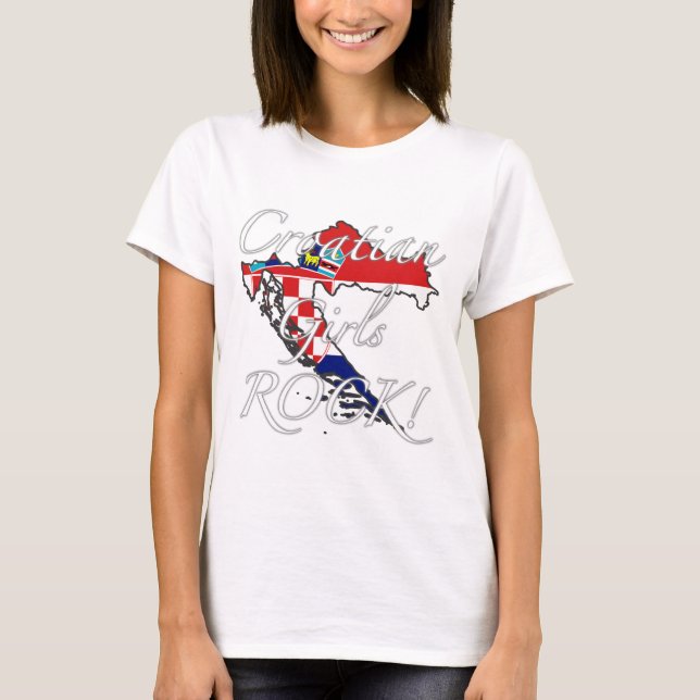 Croatian Girls Rock! T-Shirt (Front)