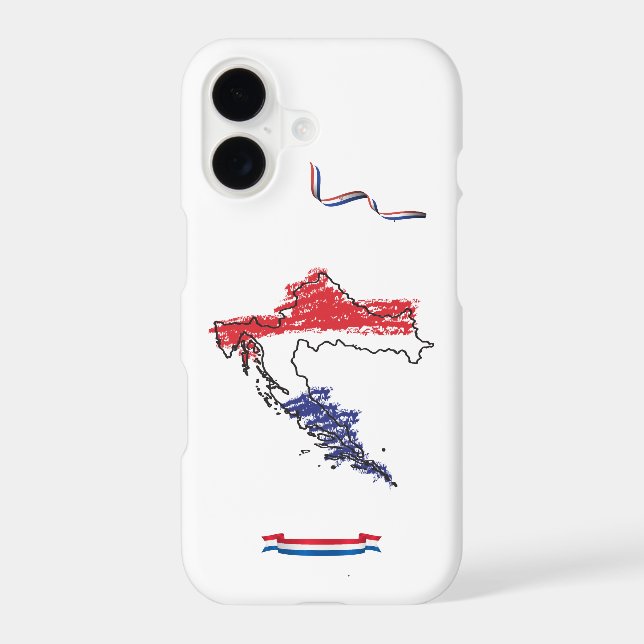 Croatian-Inspired White Phone Case for iPhone 17 (Back)