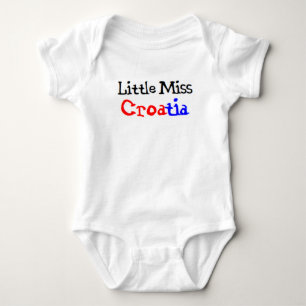 croatian little miss baby bodysuit