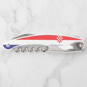 Croatian national Flag Patriotic Gifts Corkscrew