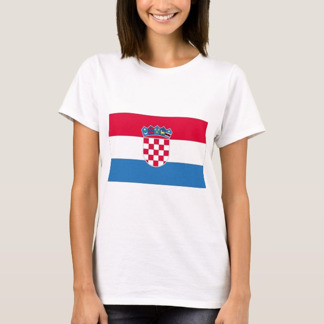 Croatian National Flag T-Shirt (Front)