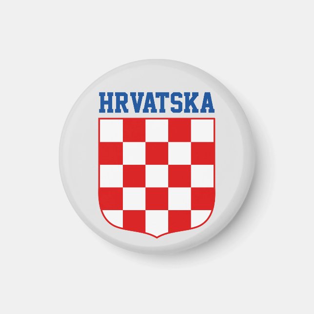 Croatian pattern coat of arms magnet (Front)