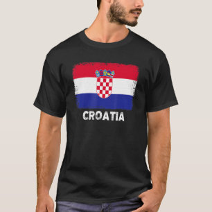 Croatian People Vintage Croatia Flag T-Shirt