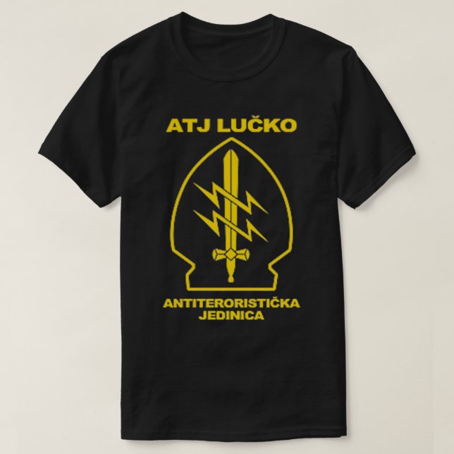 Croatian Police ATJ LUCKO Specijalna Policija Tshi T-Shirt (Design Front)