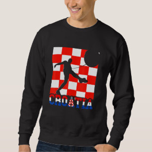 Croatian Soccer Player Croatian Pride Croatia Flag Sweatshirt
