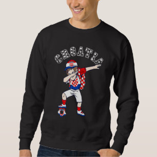 Croatian Soccer Team Dabbing Boy Croatia Croatian  Sweatshirt