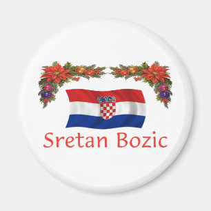 Croatian Sretan Bozic (Merry Christmas) Magnet
