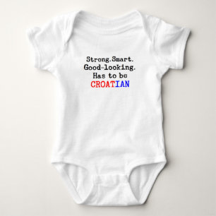 croatian strong baby bodysuit