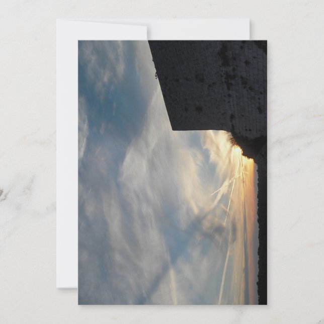 Croatian sunset card (Front)