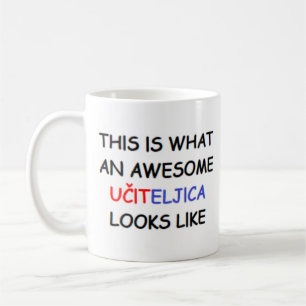 croatian teacher uciteljica, awesome coffee mug