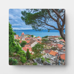 Croatian town Omis Plaque