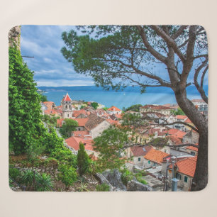 Croatian town Omis Sherpa Blanket