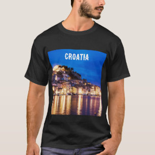 Croatian town Sibenik at night T-Shirt