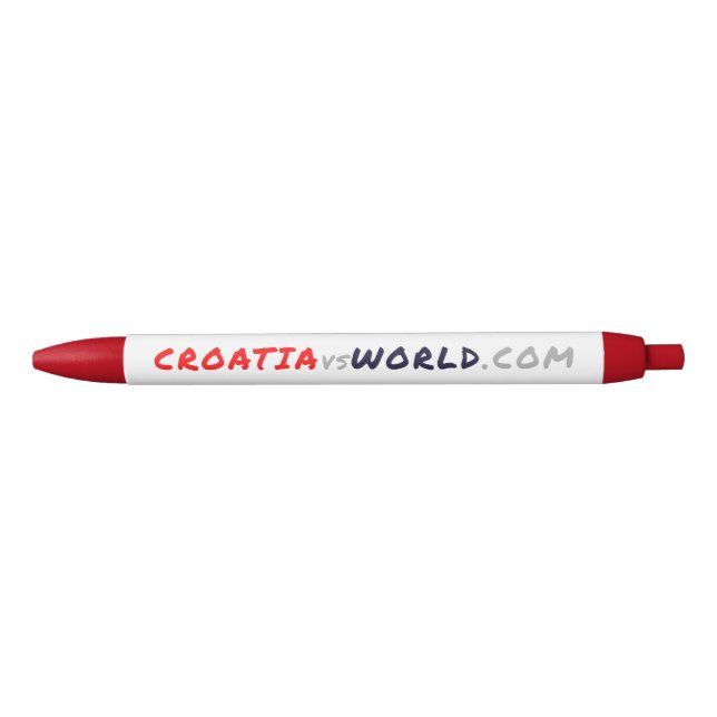 CROATIAvsWORLD Blue Ink Pen (Front)