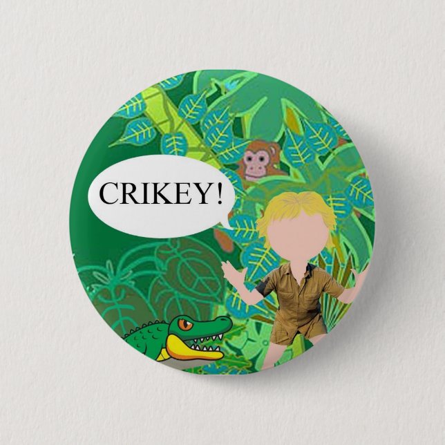 Croc Hunter Button (Front)