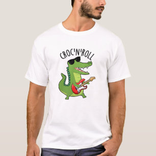 Croc N Roll Funny Crocodile Pun  T-Shirt