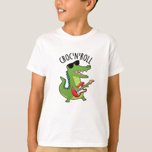 Croc N Roll Funny Crocodile Pun  T-Shirt