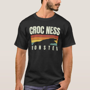 Croc ness monster retro vintage crocodile  animal  T-Shirt