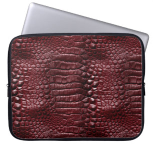 Croc Print Laptop Case 15"