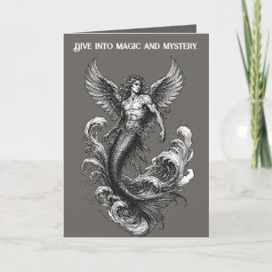 Crocell Demon Surf To Skies Illustration Card