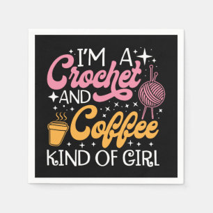 Crochet And Coffee  Napkin