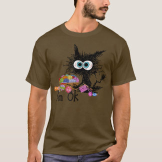 Crochet And Knitting Im OkFunny Cat Crochet Knitti T-Shirt