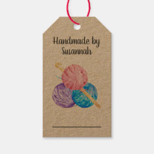 Crochet and Yarn Handmade Kraft Price Tags