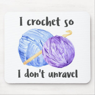 Crochet Balls of Yarn Mouse Pad