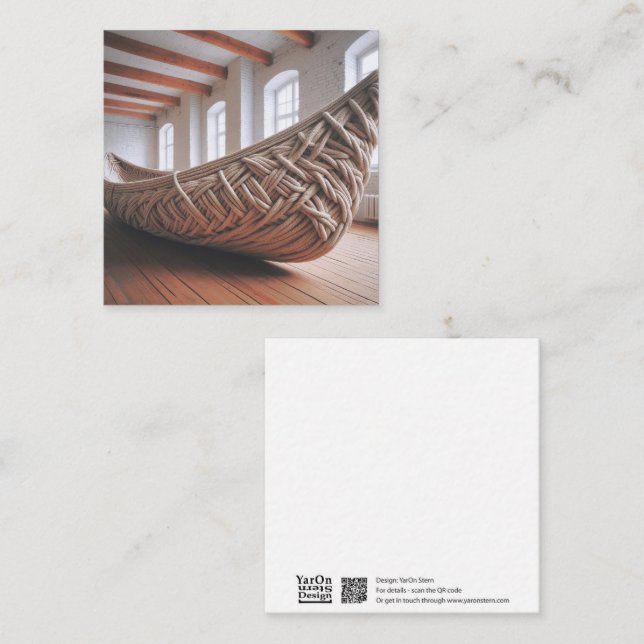 Crochet Canoe Greeting Card (Front/Back)