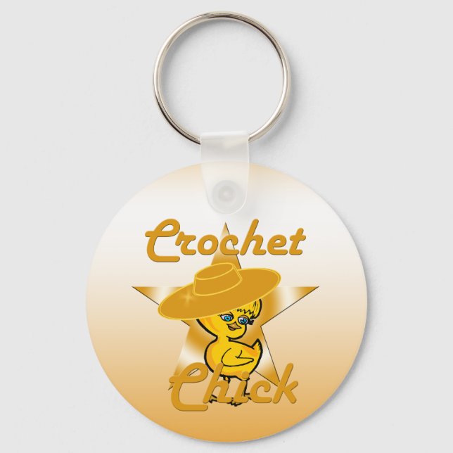 Crochet Chick #10 Key Ring (Front)
