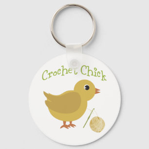 Crochet Chick Key Ring