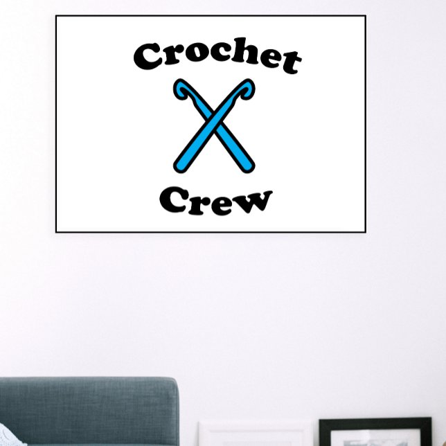 Crochet Crew Hook Funny Poster (Creator Uploaded)