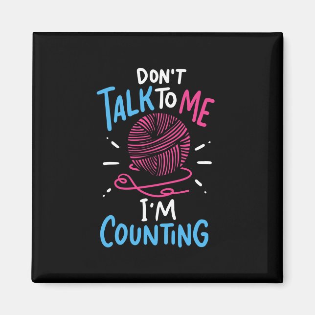 Crochet Crocheting Magnet (Front)