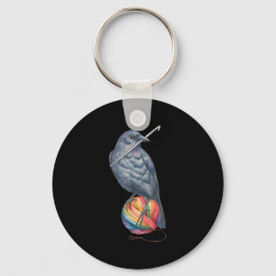 Crochet Crow Yam Crocheter Knitting Crocheting Lov Key Ring
