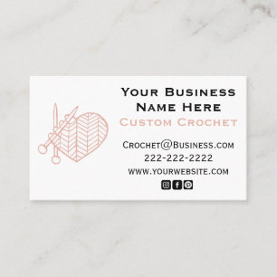 Crochet Custom Business Card