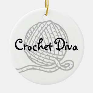 Crochet Diva Ceramic Tree Decoration