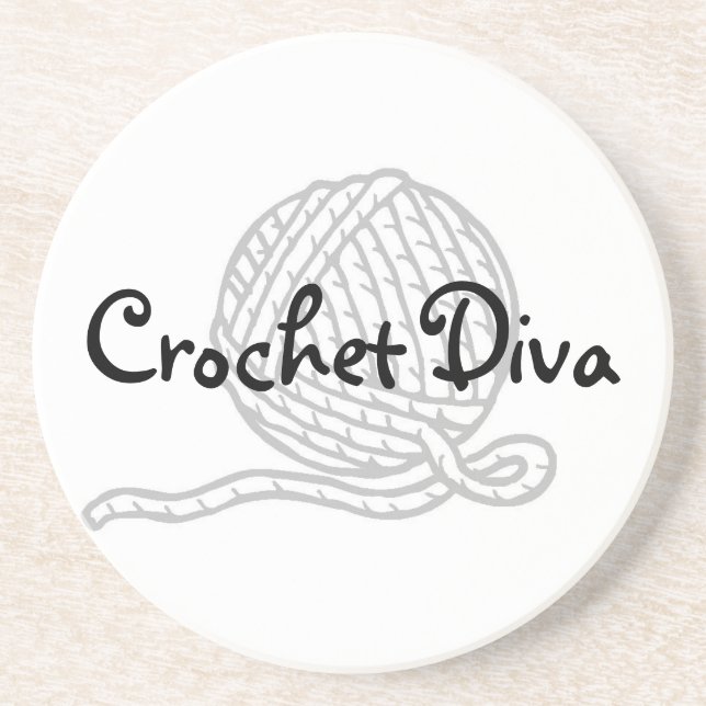 Crochet Diva Coaster (Front)